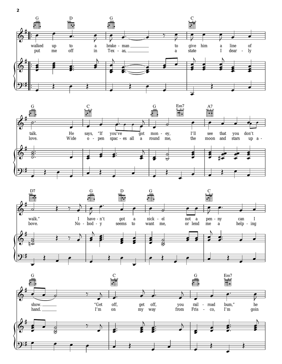 Waiting For A Train Acoustic Guitar scores gallery preview page 2