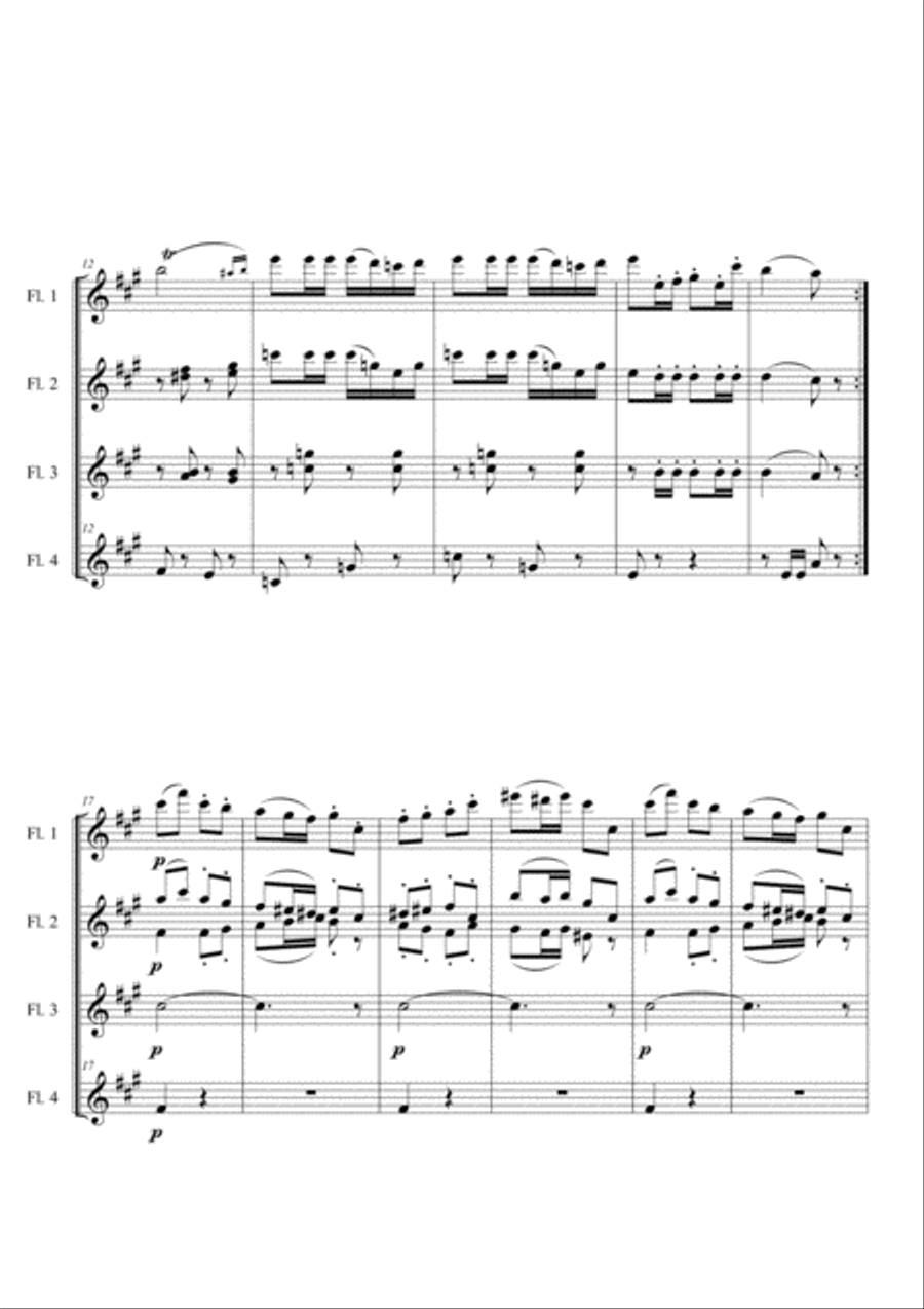 CARMEN Prelude (C-Flute Choir) Flute Choir scores gallery preview page 2
