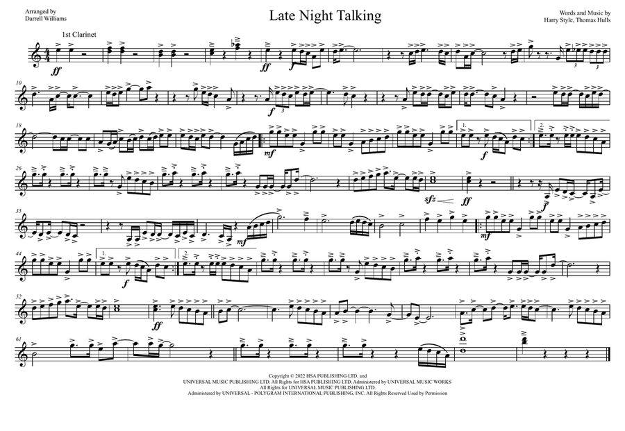 Late Night Talking Marching Band scores gallery preview page 5