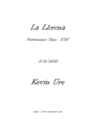 La Llorona for Piano