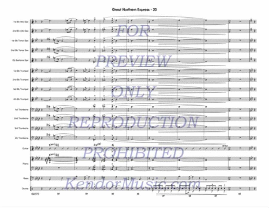 Great Northern Express Jazz Ensemble scores gallery preview page 21
