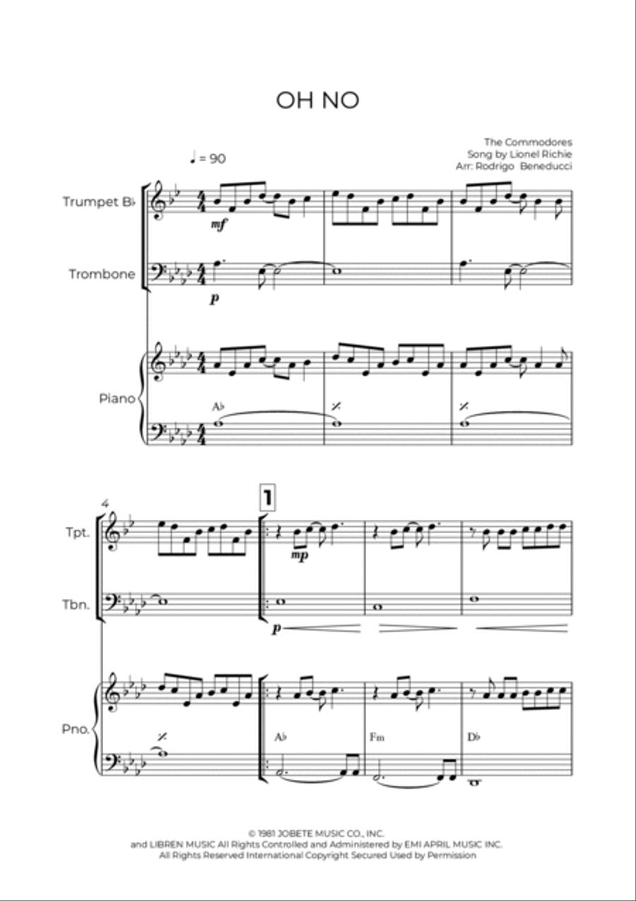 Oh No Brass Duet scores gallery preview page 2