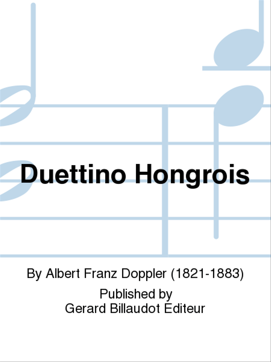 Duettino Hongrois Op. 36 Duettino Hongrois Op. 36 Flute Duet scores gallery preview page 1