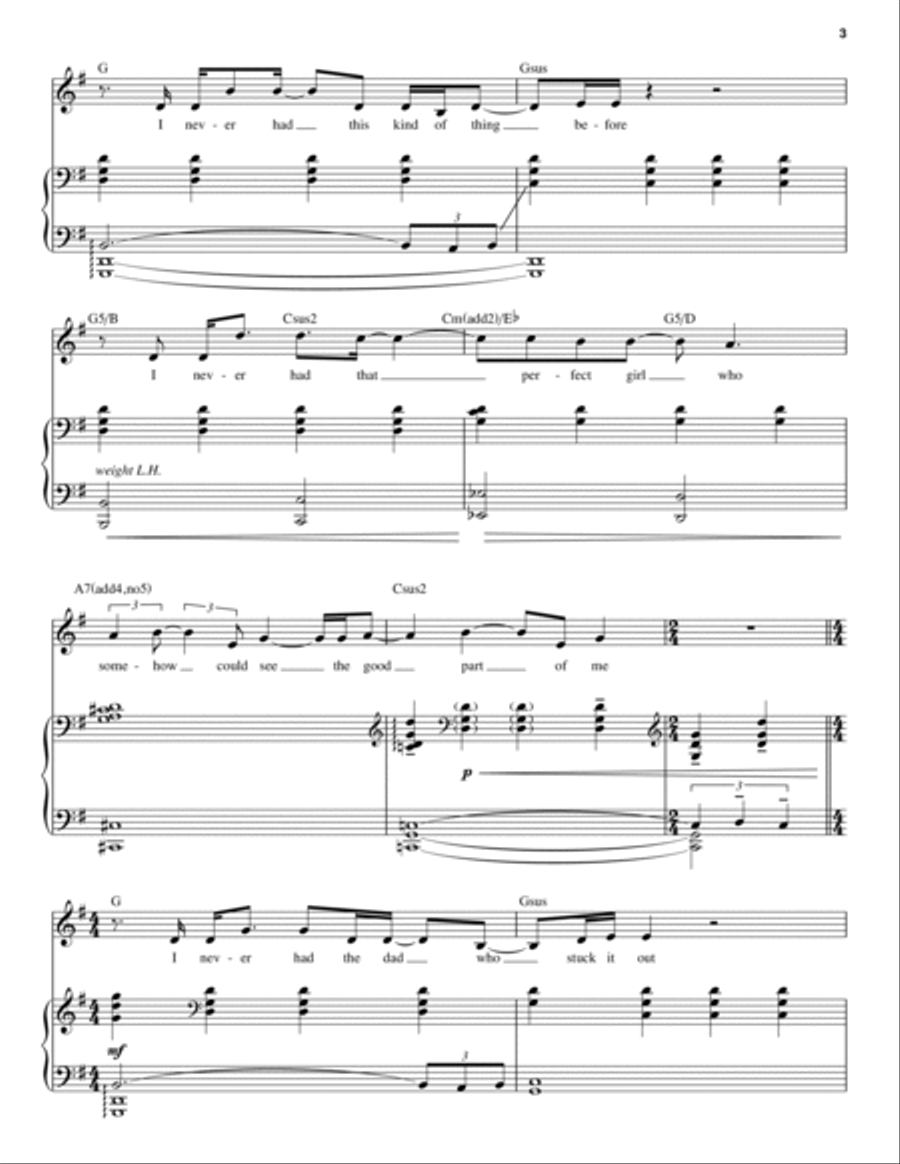 Words Fail (from Dear Evan Hansen) Voice scores gallery preview page 3