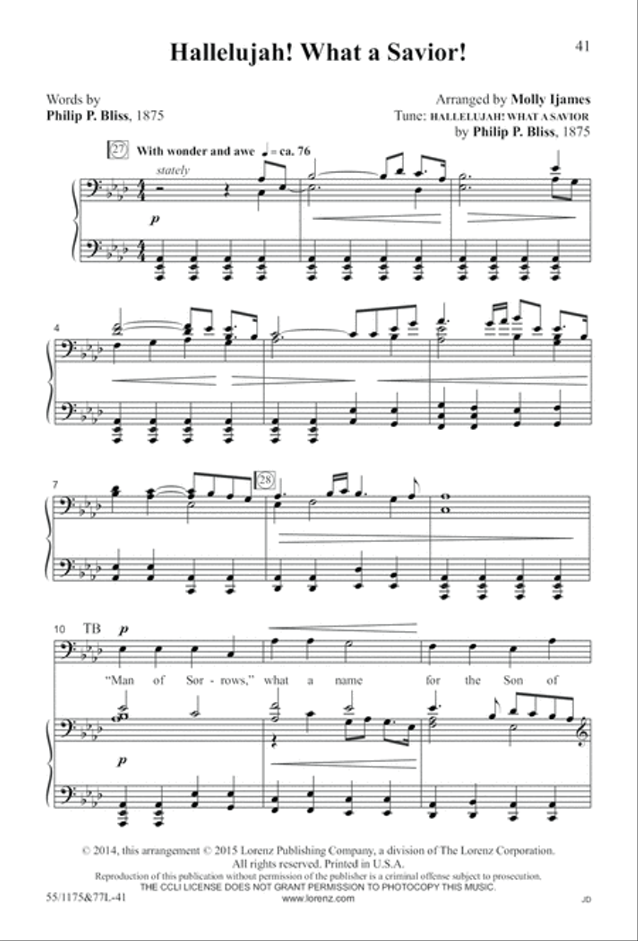 Behold the Lamb! 4-Part scores gallery preview page 42