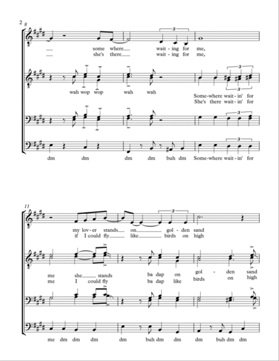Beyond The Sea TTBB scores gallery preview page 2