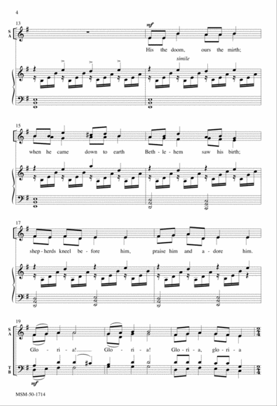 On This Day Earth Shall Ring 4-Part scores gallery preview page 4
