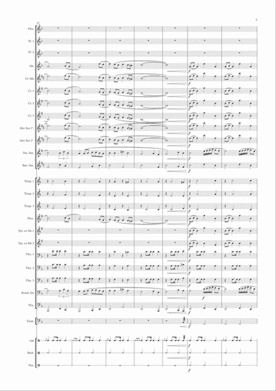 Madre dolorosa Concert Band scores gallery preview page 5