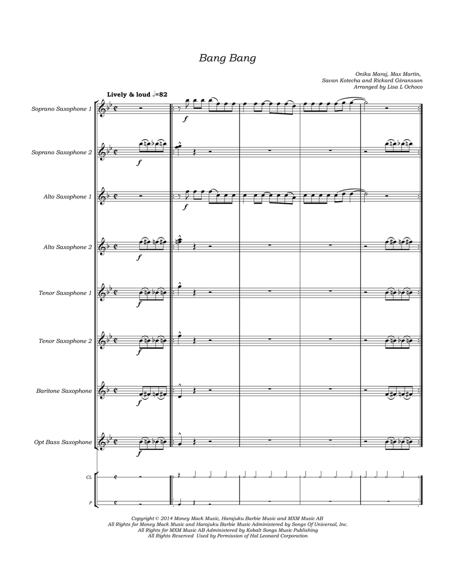 Bang Bang Woodwind Ensemble scores gallery preview page 5
