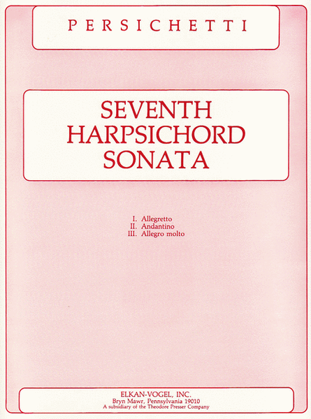 Seventh Harpsichord Sonata
