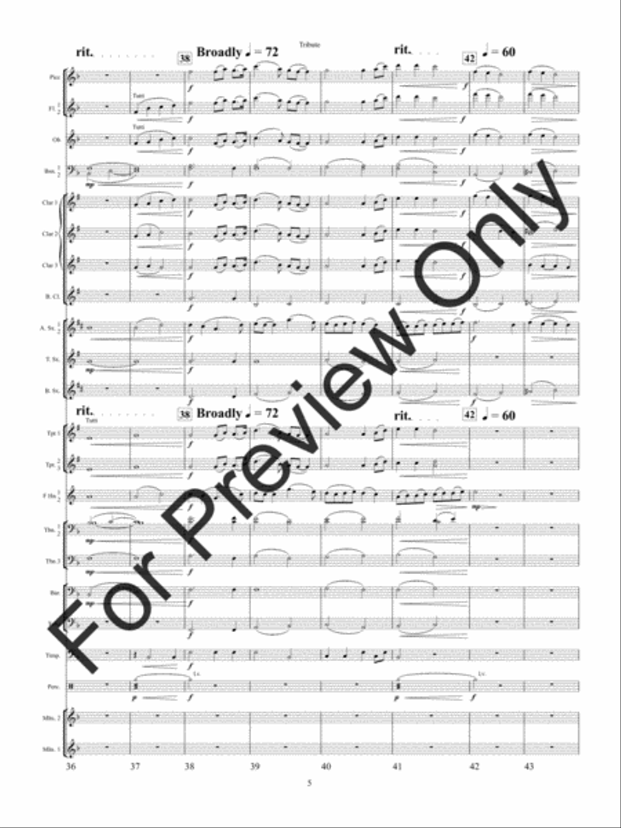Tribute Concert Band scores gallery preview page 8