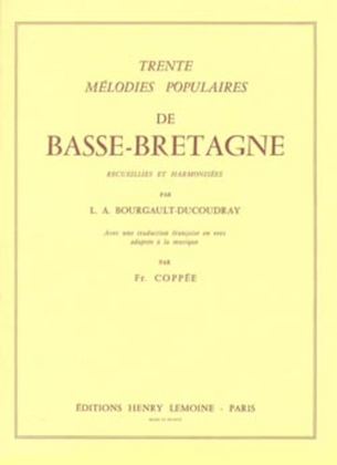 Book cover for Melodies de Basse-Bretagne (30)