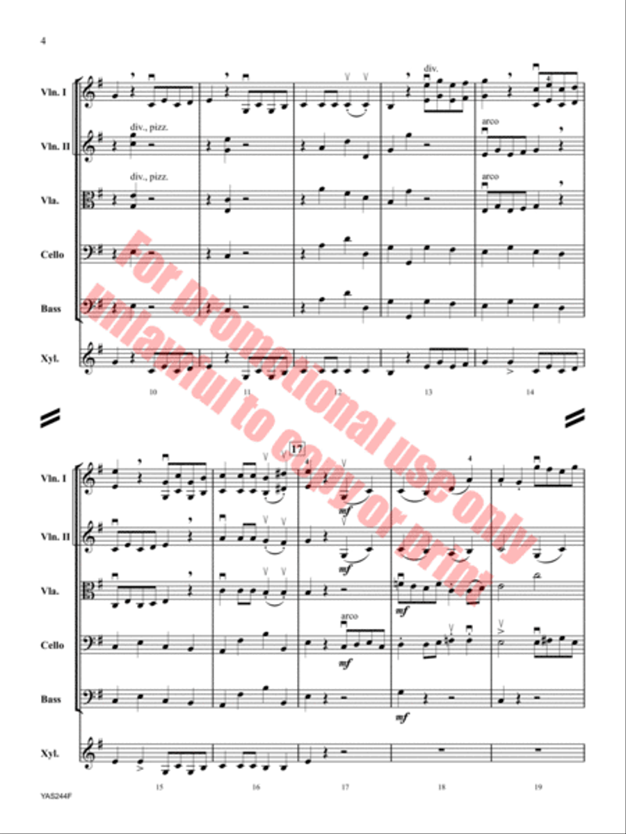Fossils and Finale Orchestra scores gallery preview page 5