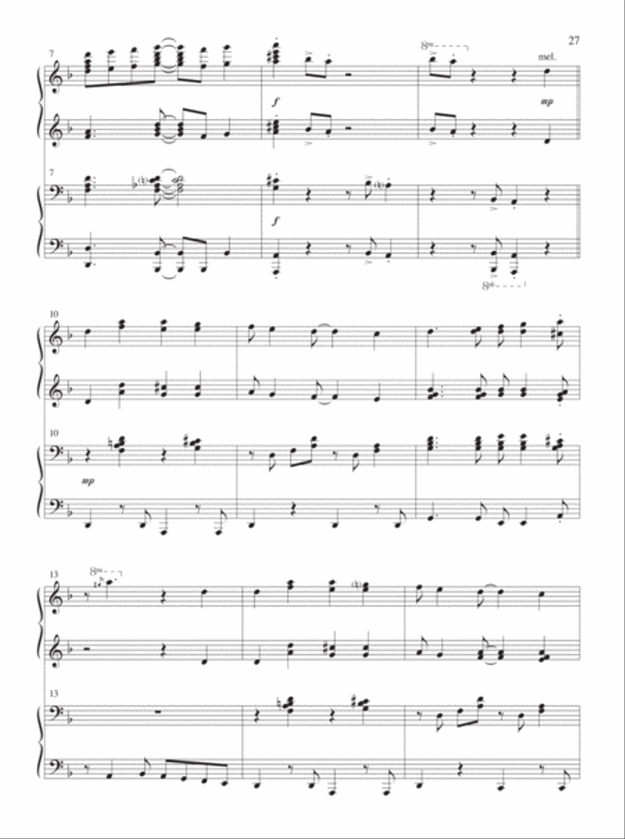 4-Hands for Christmas Piano Duet scores gallery preview page 7