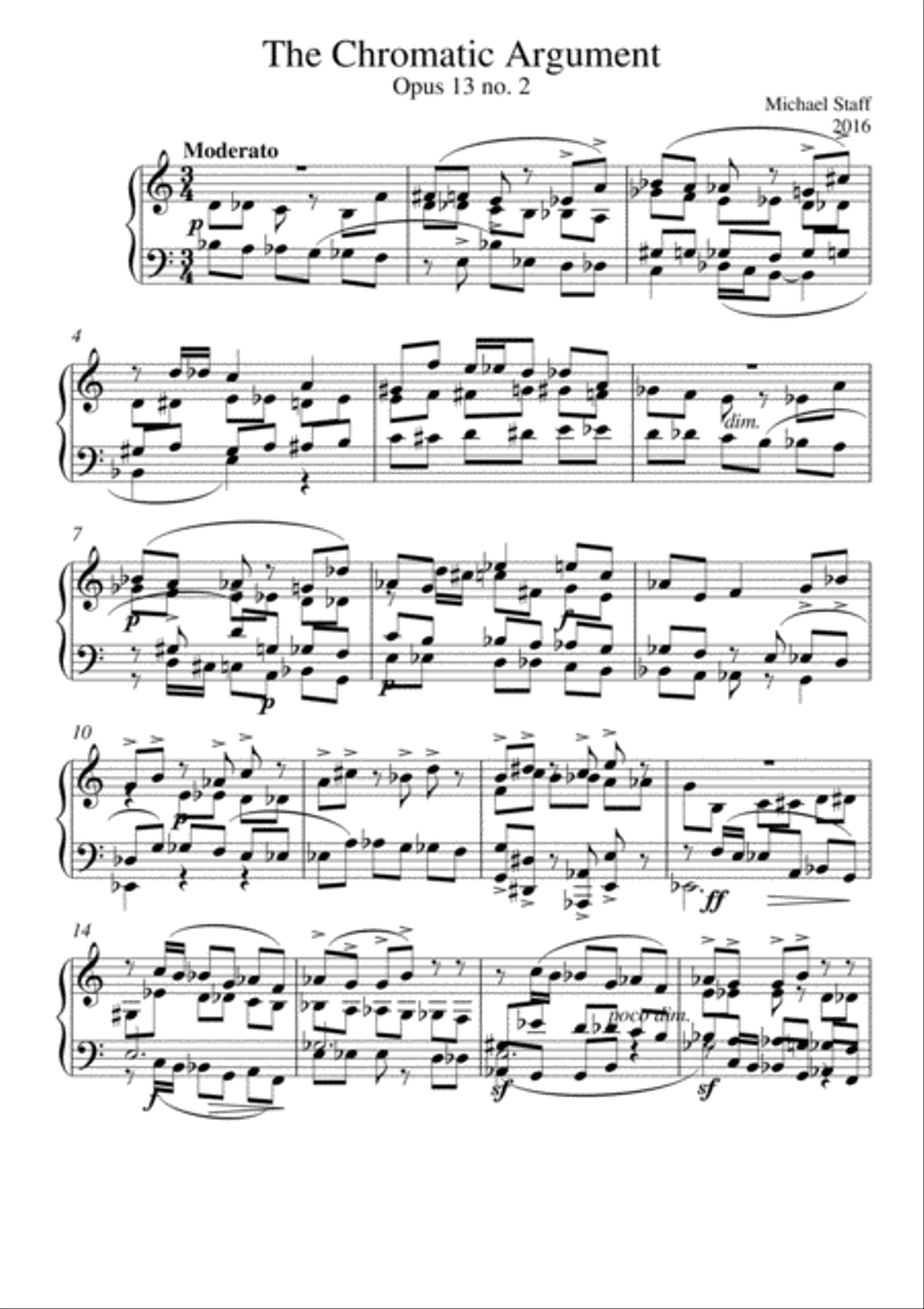 The Chromatic Argument Piano Solo scores gallery preview page 2