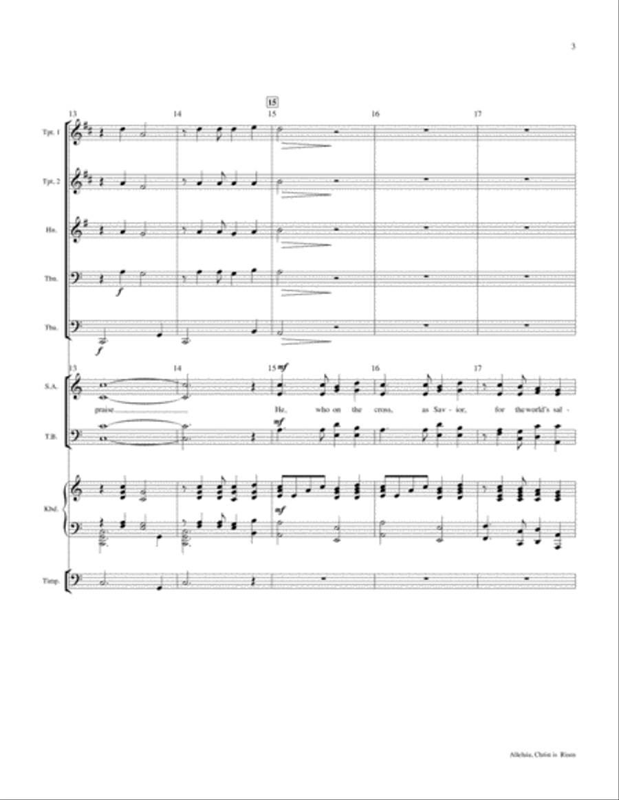 Alleluia, Christ Is Risen (An Easter Introit) Choir scores gallery preview page 5