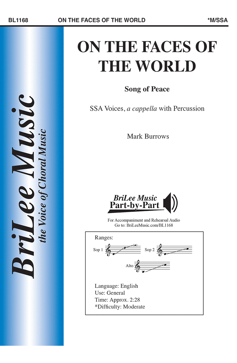 On the Faces of the World Choir scores gallery preview page 1