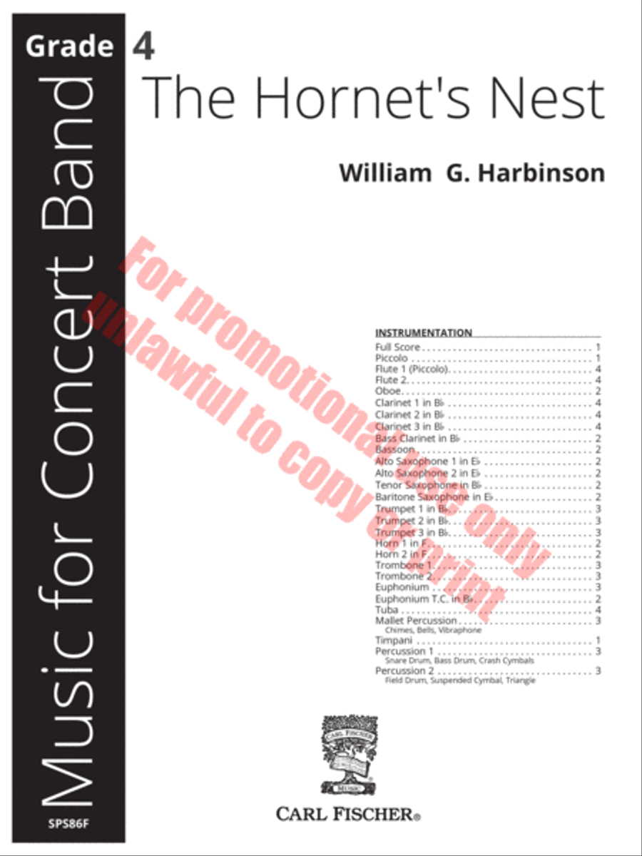 The Hornet's Nest Concert Band scores gallery preview page 2