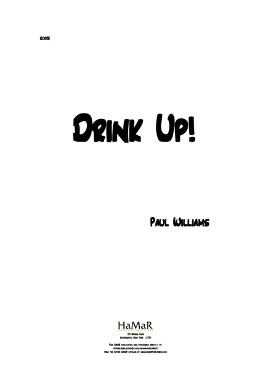 Drink Up Percussion scores gallery preview page 1