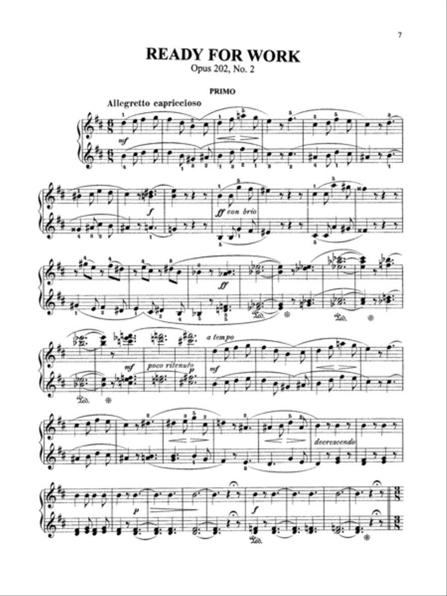 Gurlitt: Stray Leaves, Op. 202 Piano Duet scores gallery preview page 2