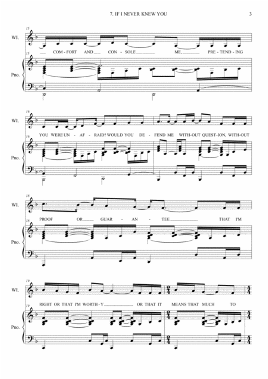 IF I NEVER KNEW YOU Voice scores gallery preview page 3
