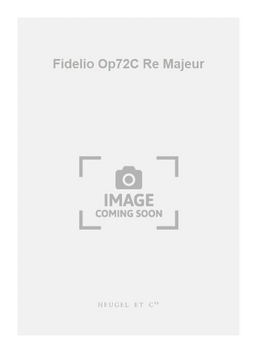 Fidelio Op72C Re Majeur Orchestra scores gallery preview page 1