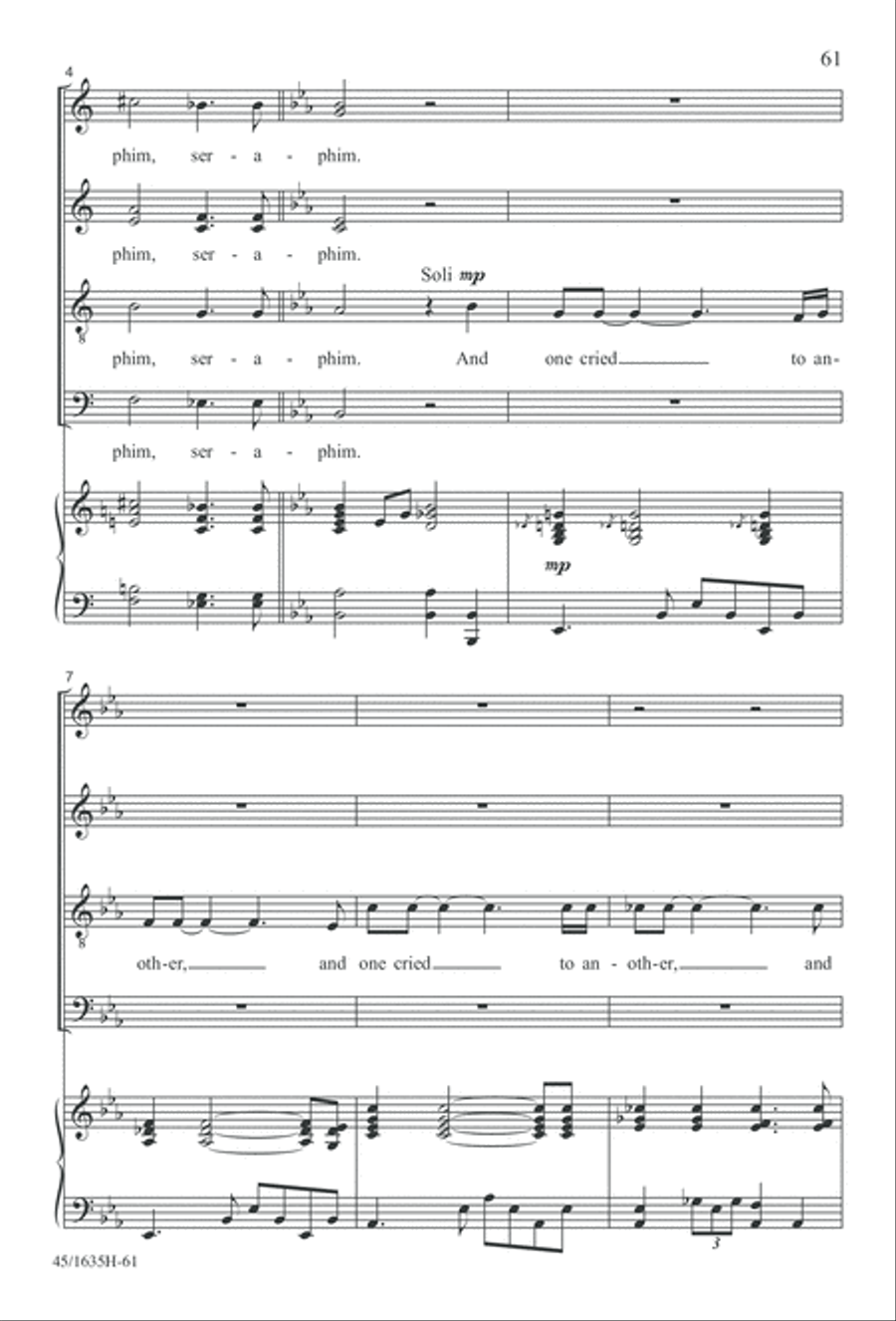 Mass: A Celebration of Love and Joy 4-Part scores gallery preview page 61