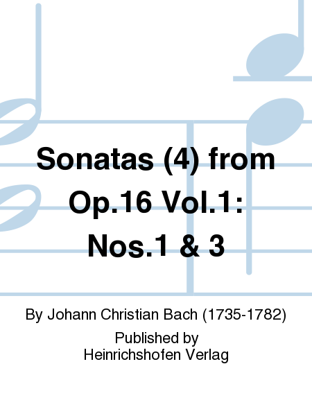 Sonatas (4) from Op. 16 Vol. 1: Nos. 1 & 3