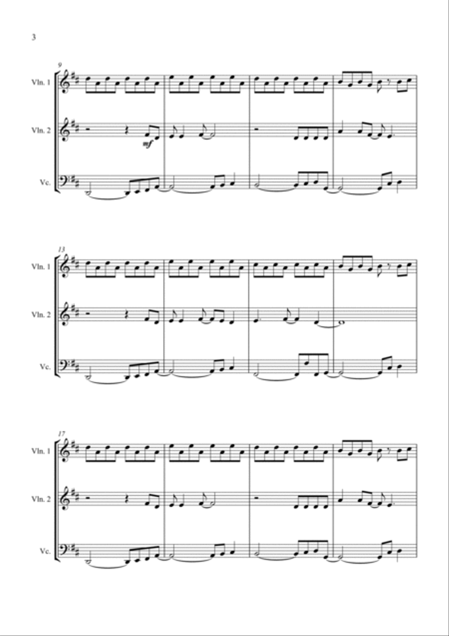 Don't Stop Believin' Don't Stop Believin' String Trio scores gallery preview page 4