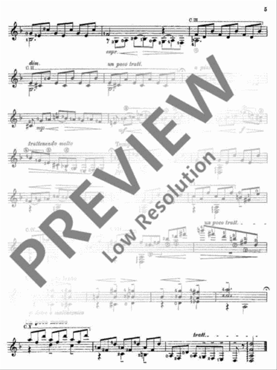 Variations à travers les siècles Classical Guitar scores gallery preview page 5