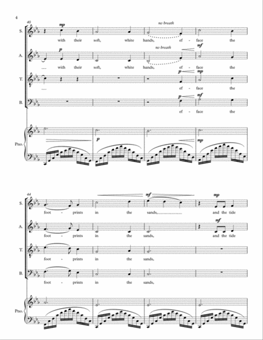 The Tide Rises, The Tide Falls 4-Part scores gallery preview page 4