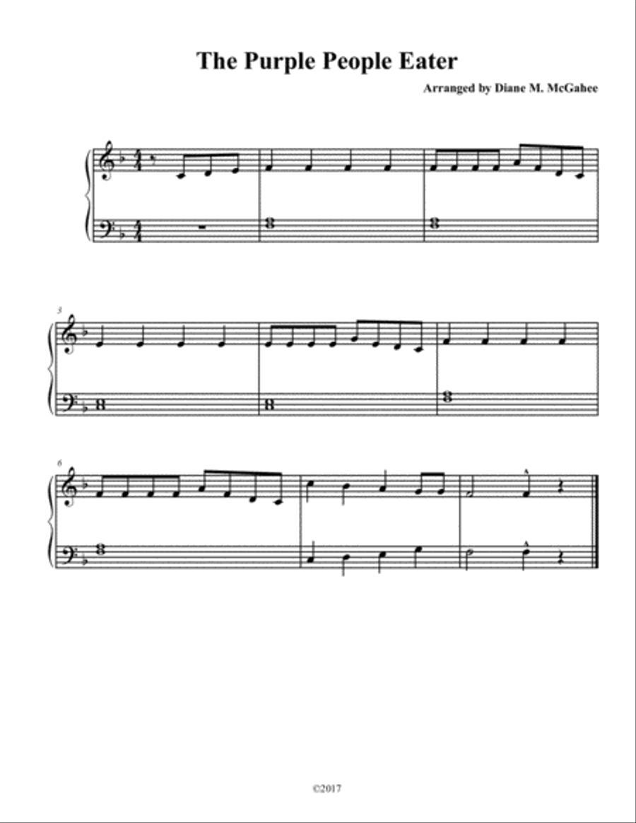 Purple People Eater Small Ensemble scores gallery preview page 1