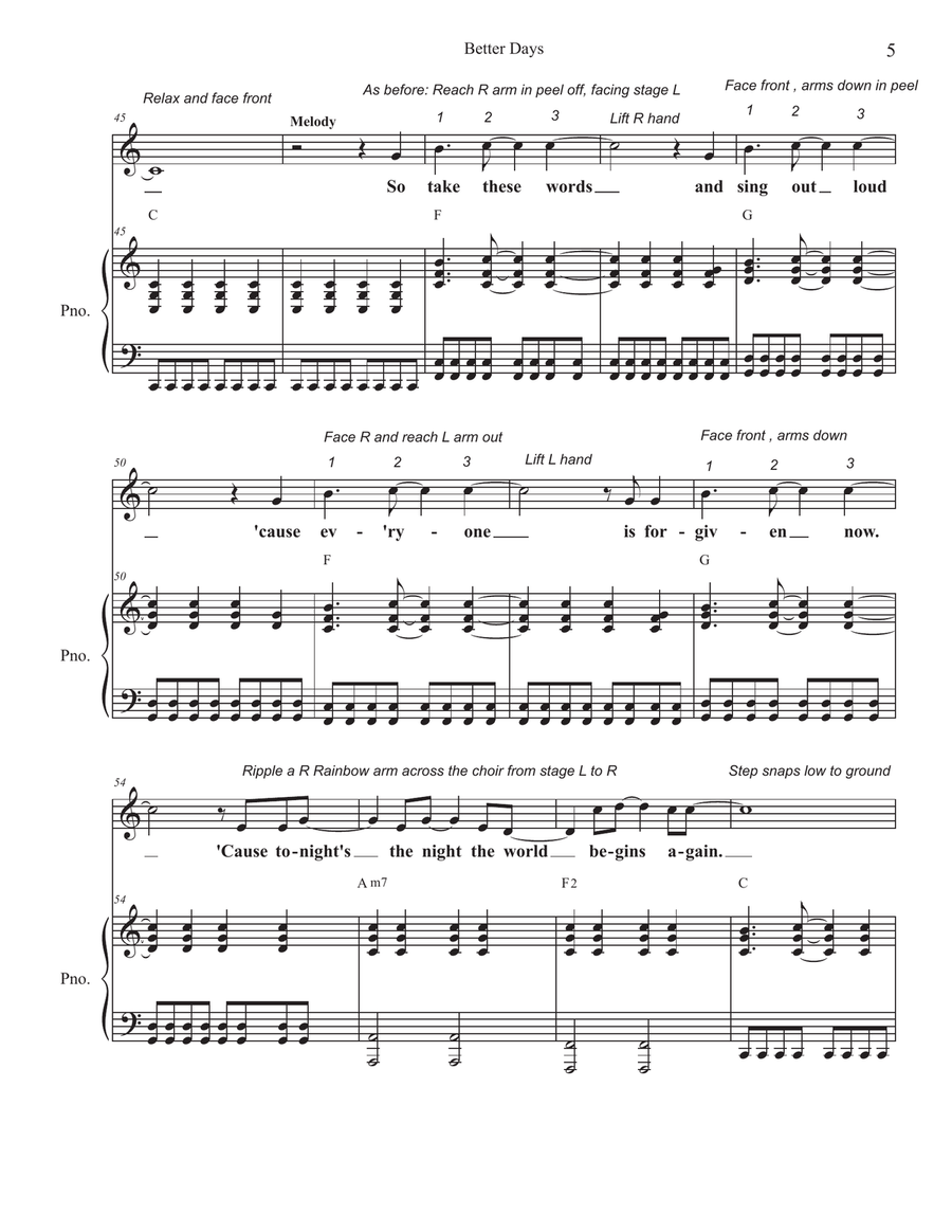 Better Days 2-Part scores gallery preview page 5