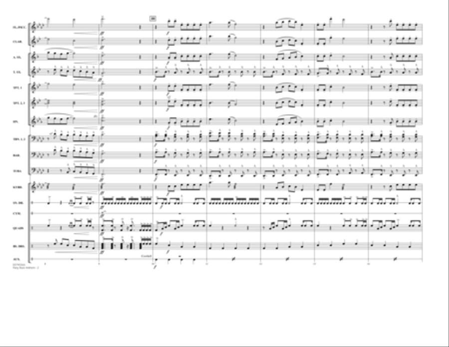 Party Rock Anthem - Full Score Marching Band scores gallery preview page 2
