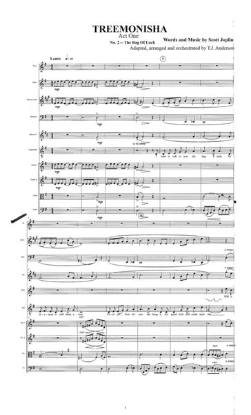 [Anderson-Joplin] Treemonisha full orch score without overture