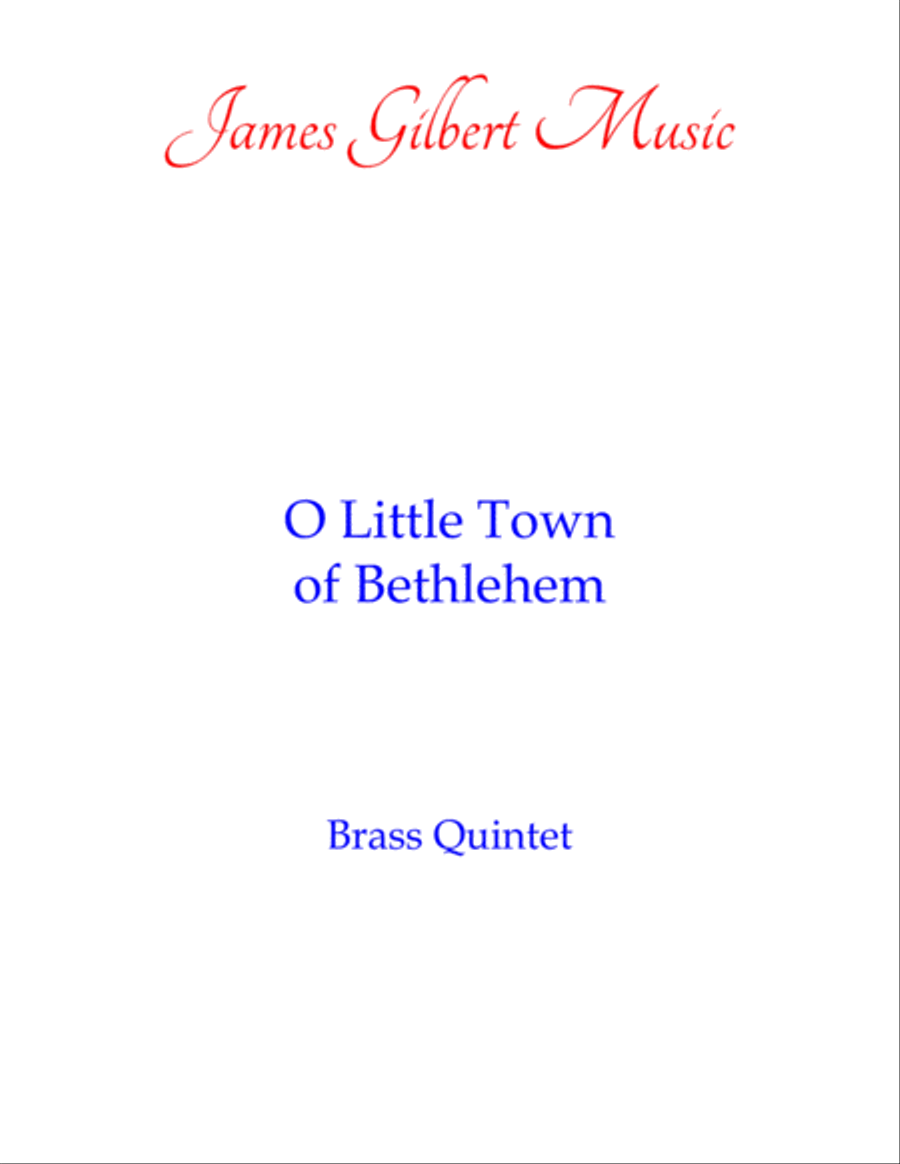 O Little Town Of Bethlehem Brass Ensemble scores gallery preview page 1