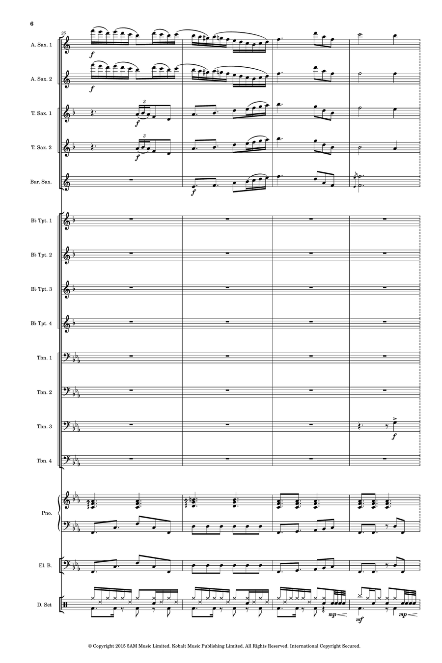 Overture Jazz Ensemble scores gallery preview page 6