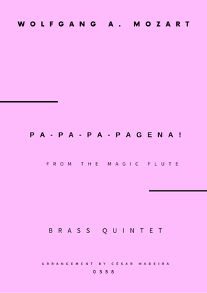 Book cover for Papageno and Papagena Duet - Brass Quintet (Full Score and Parts)