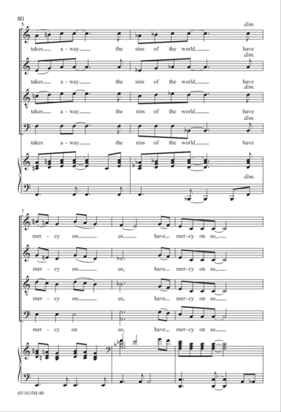 Mass: A Celebration of Love and Joy 4-Part scores gallery preview page 38