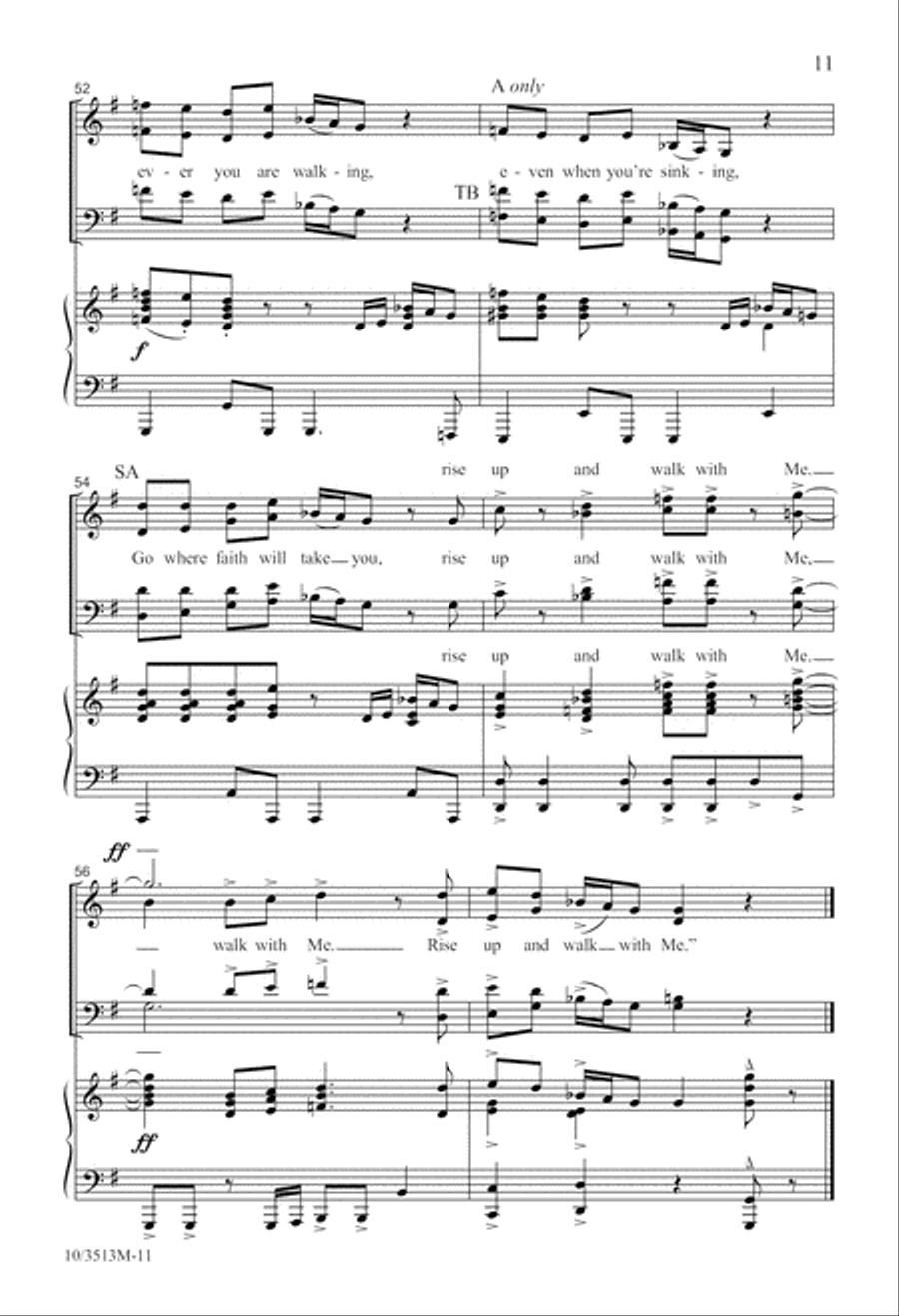 Walking 'Cross the Sea 4-Part scores gallery preview page 11