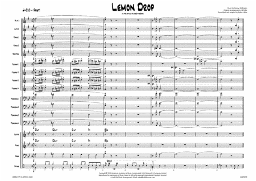 Lemon Drop Big Band scores gallery preview page 2