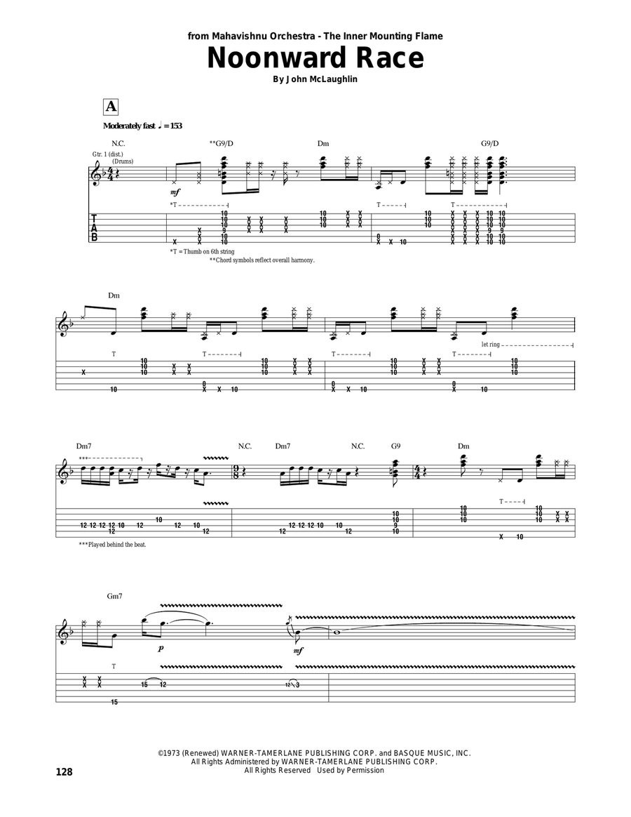 Noonward Race Noonward Race Acoustic Guitar scores gallery preview page 1