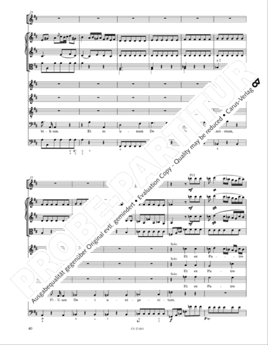 Creation Mass in A-major after Joseph Haydn (Schopfungsmesse in A nach Joseph Haydn) 4-Part scores gallery preview page 41