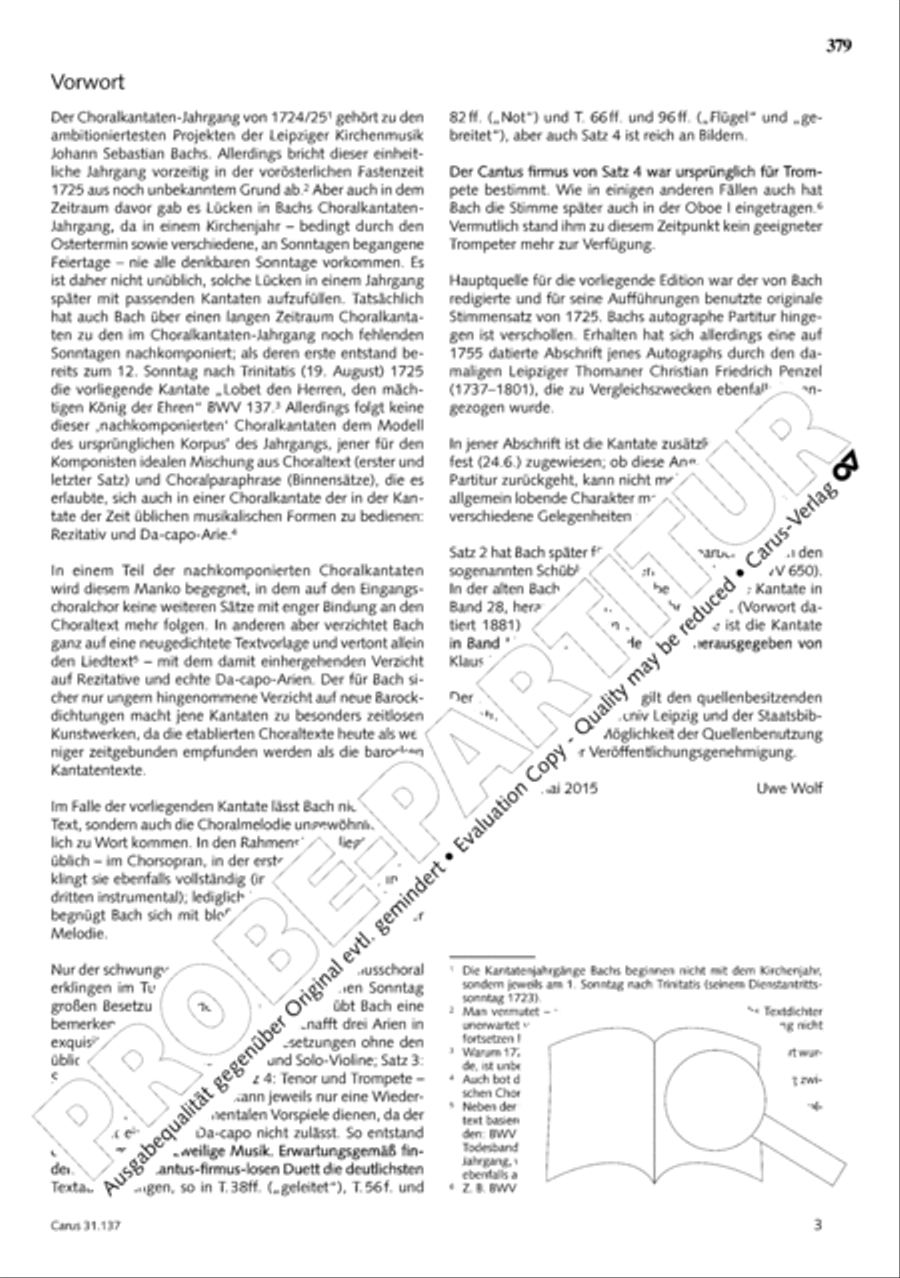 The Complete Sacred Vocal Works (Das geistliche Vokalwerk) Voice scores gallery preview page 380