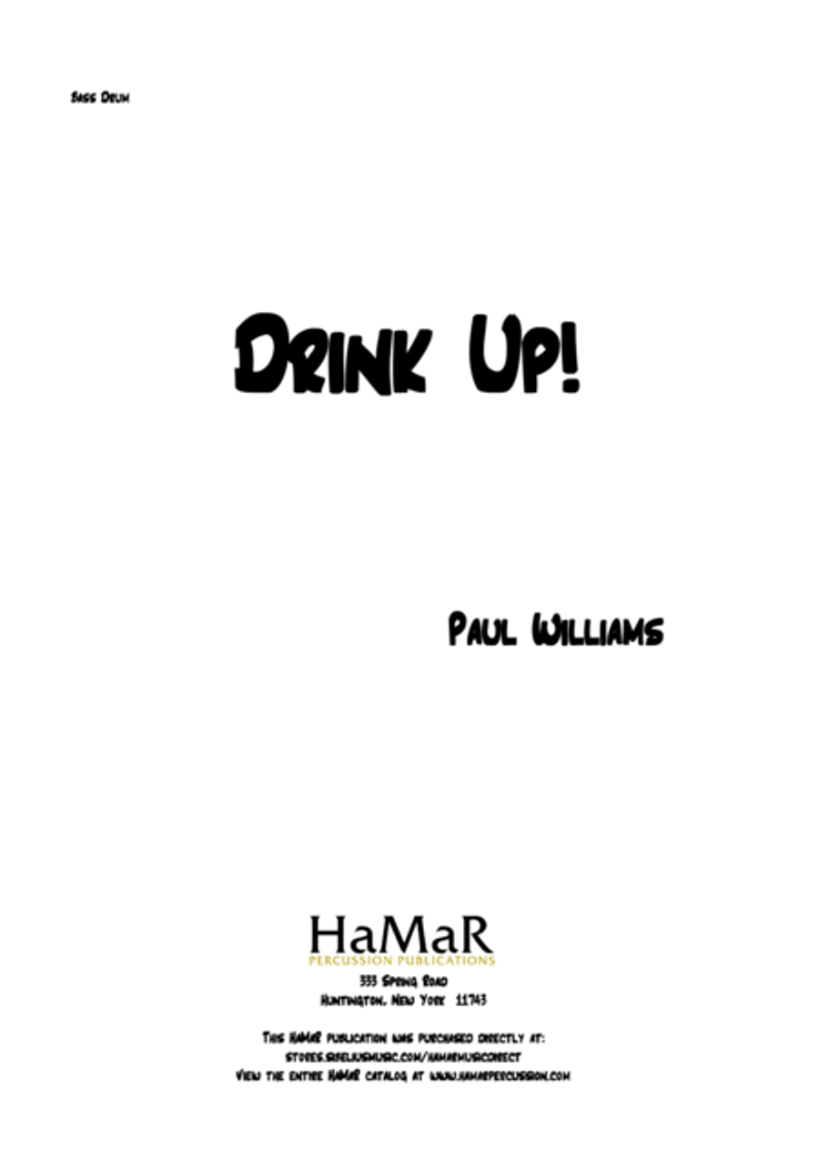 Drink Up Drink Up Percussion scores gallery preview page 1