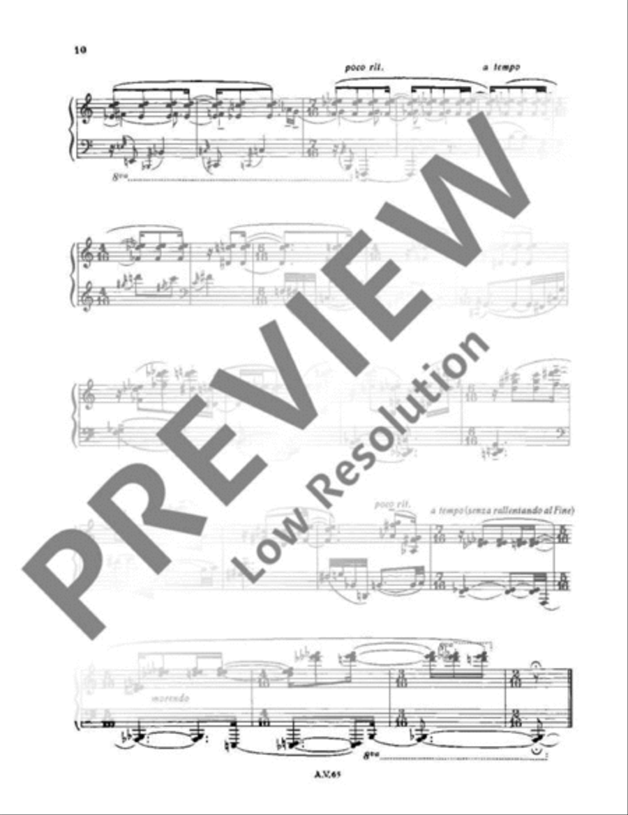 Six portraits Piano Solo scores gallery preview page 11