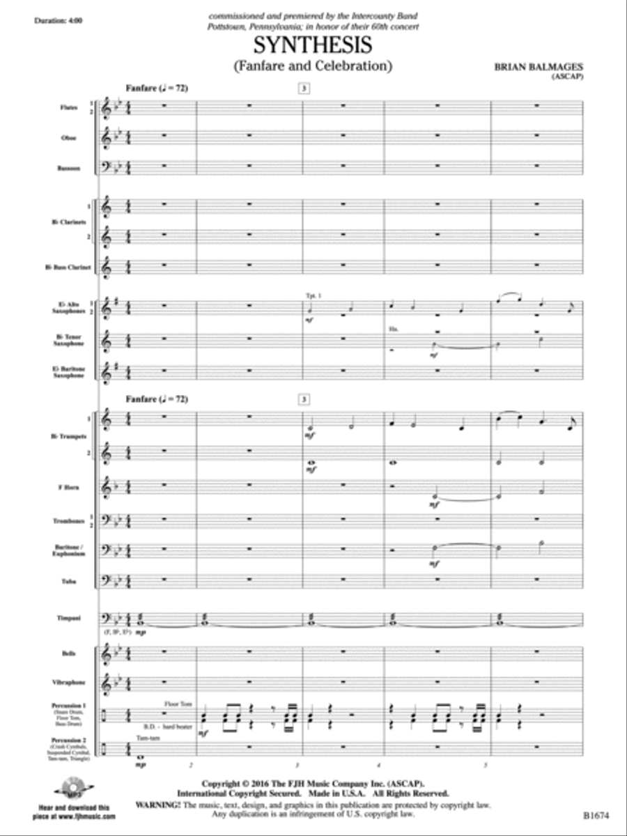 Synthesis: Score Concert Band scores gallery preview page 3