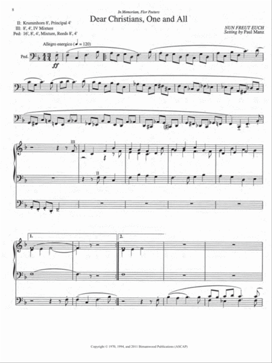 Ten Chorale Improvisations, Set 4 Organ scores gallery preview page 5
