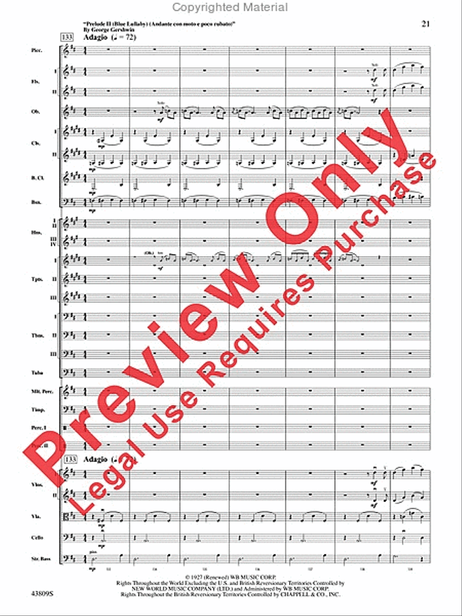 Gershwin by George! Gershwin by George! Full Orchestra scores gallery preview page 22