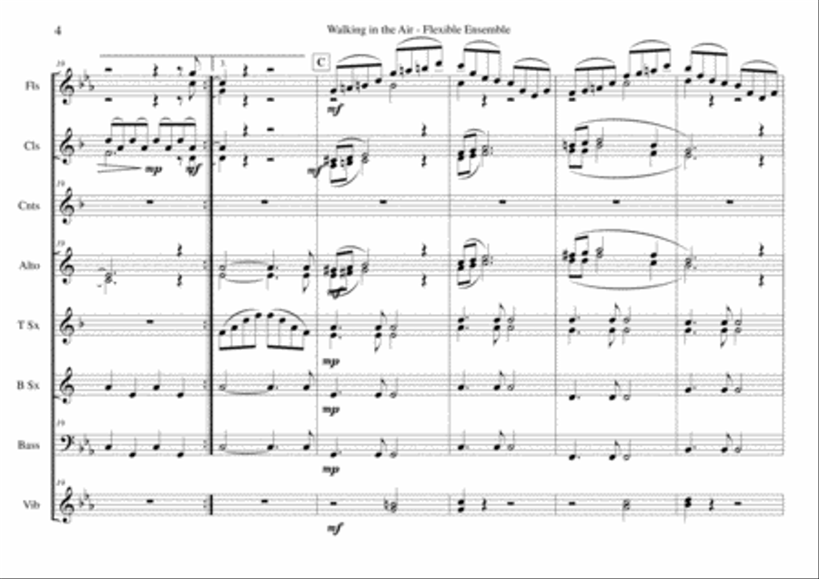 Walking In The Air Large Ensemble scores gallery preview page 4